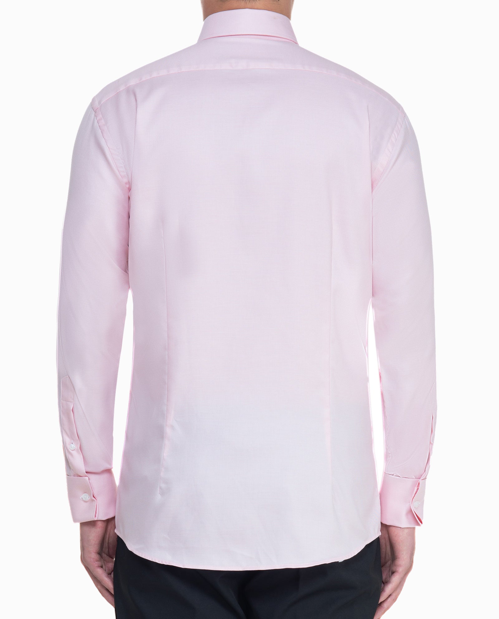 Pink Jacquard Mens Dress Shirt