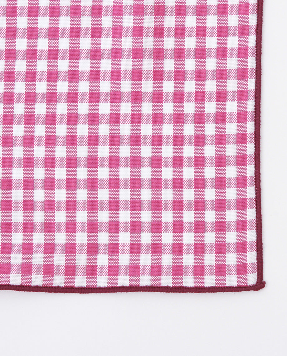 Pink Plaid Handkerchief