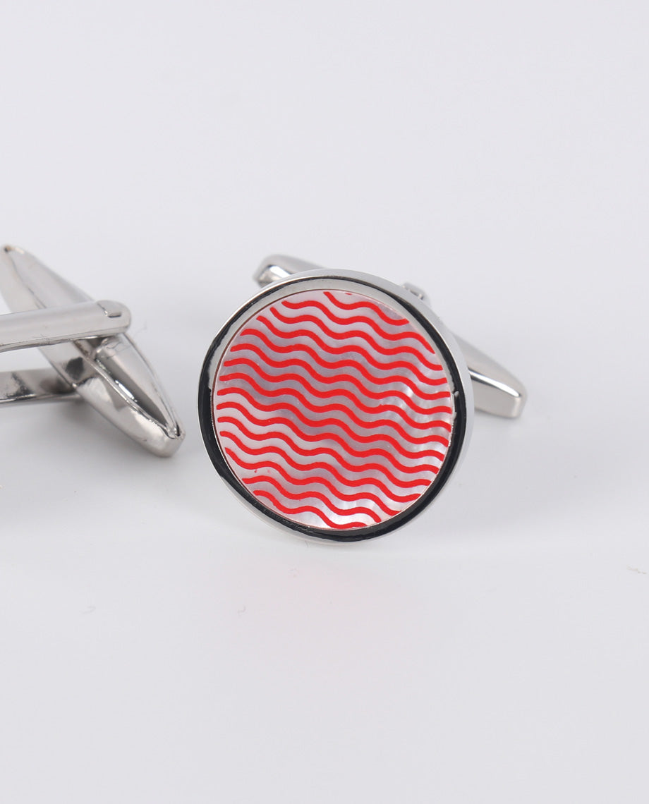 Pink Wave Cufflinks