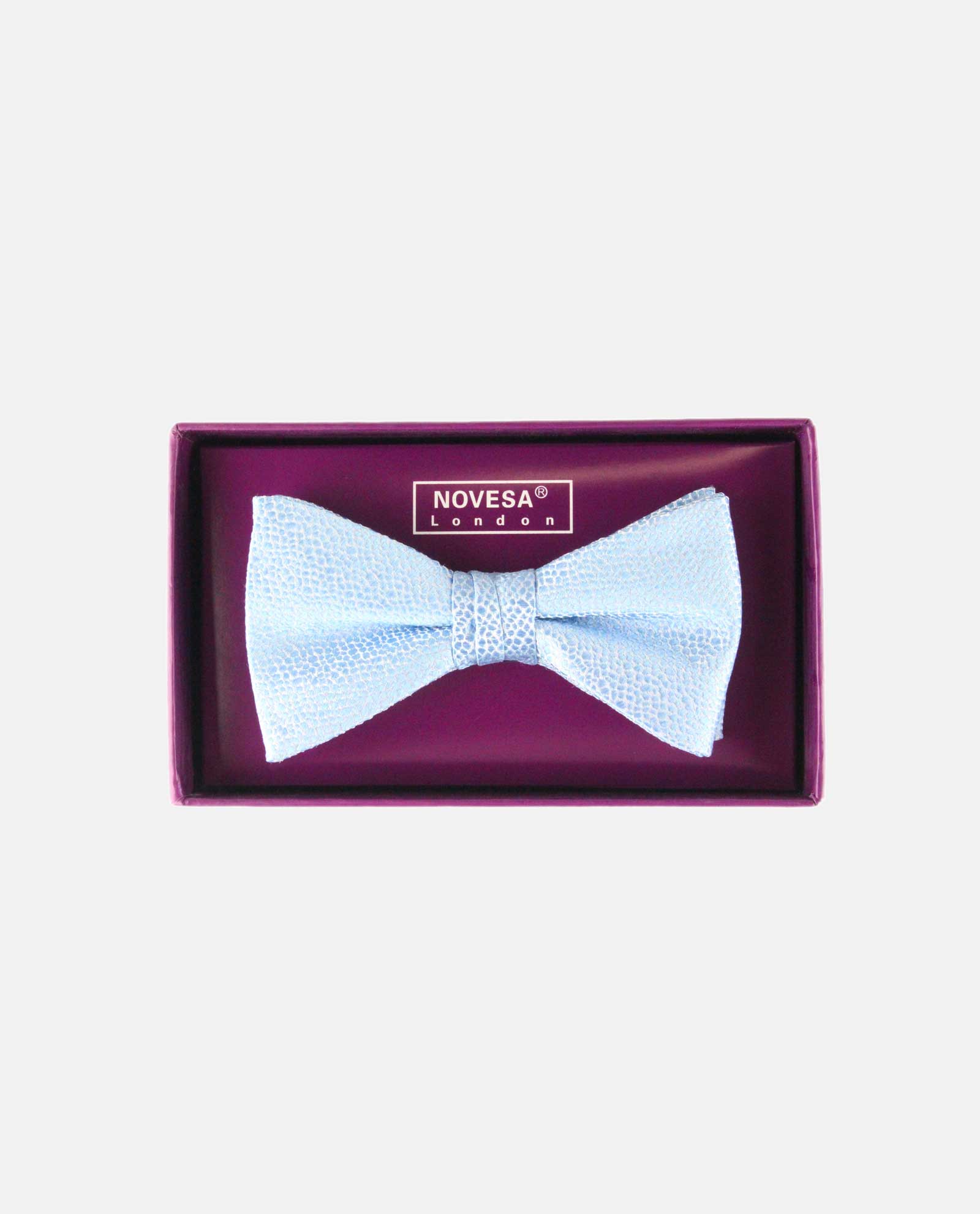 Baby Blue Sheen Mosaic Bow Tie