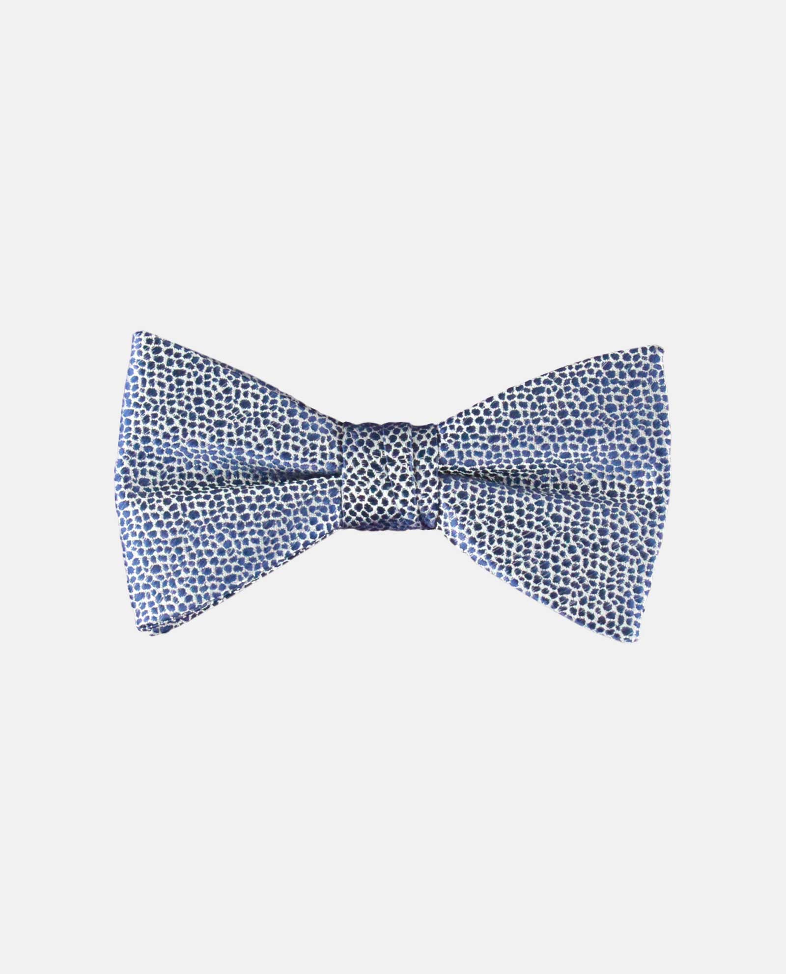 Navy Sheen Mosaic Bow Tie