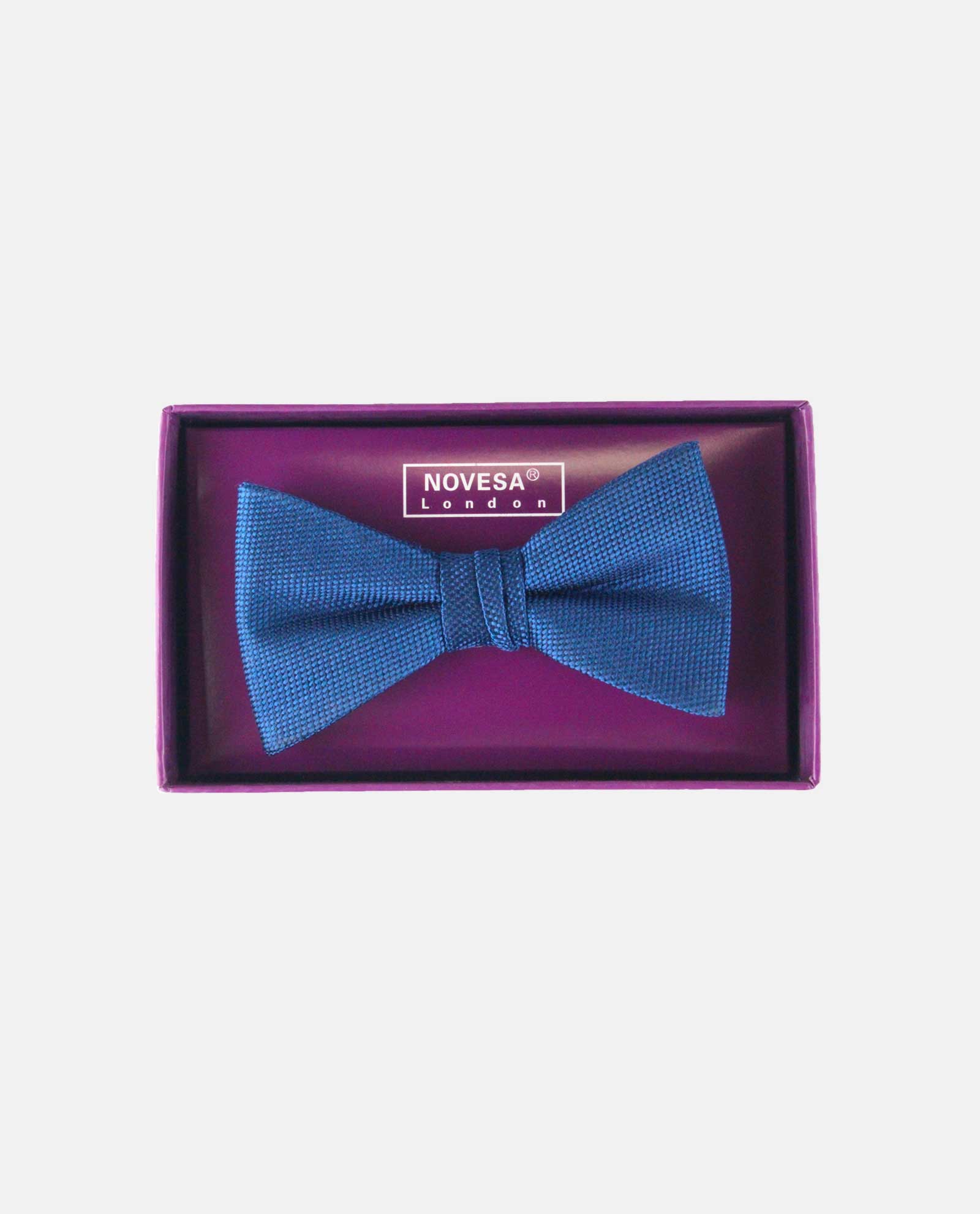 Dark Blue Knit Ready-Tie Bow