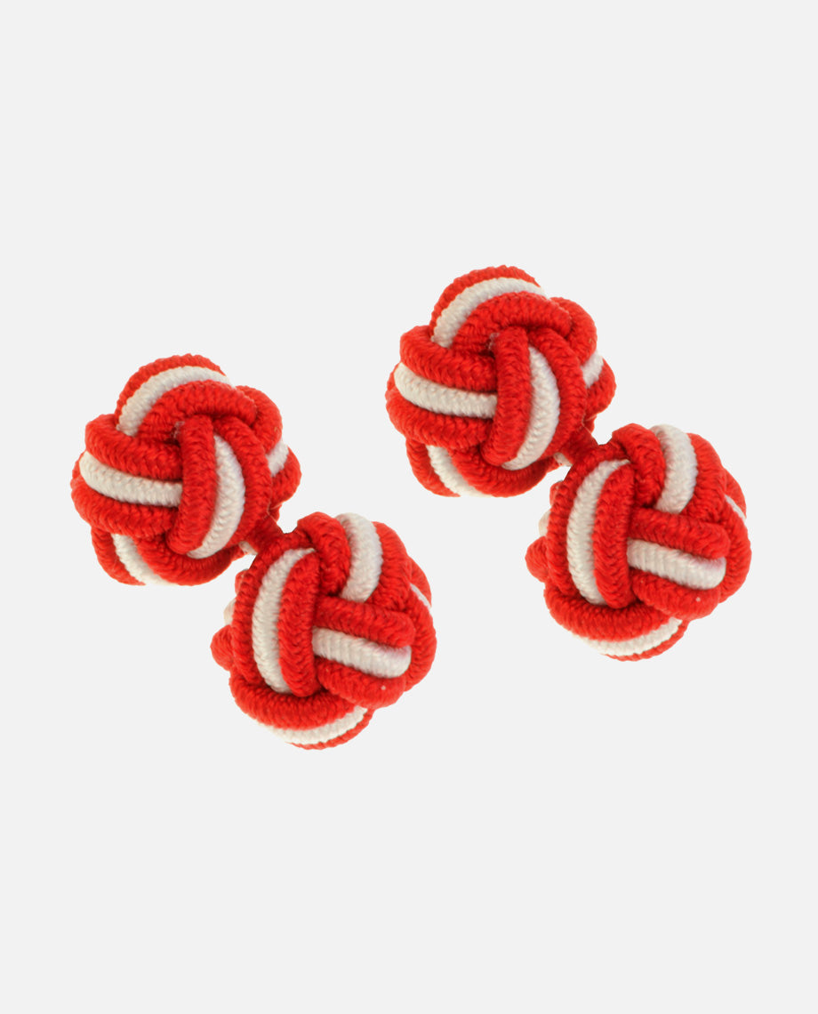 Red and White Silk Knots