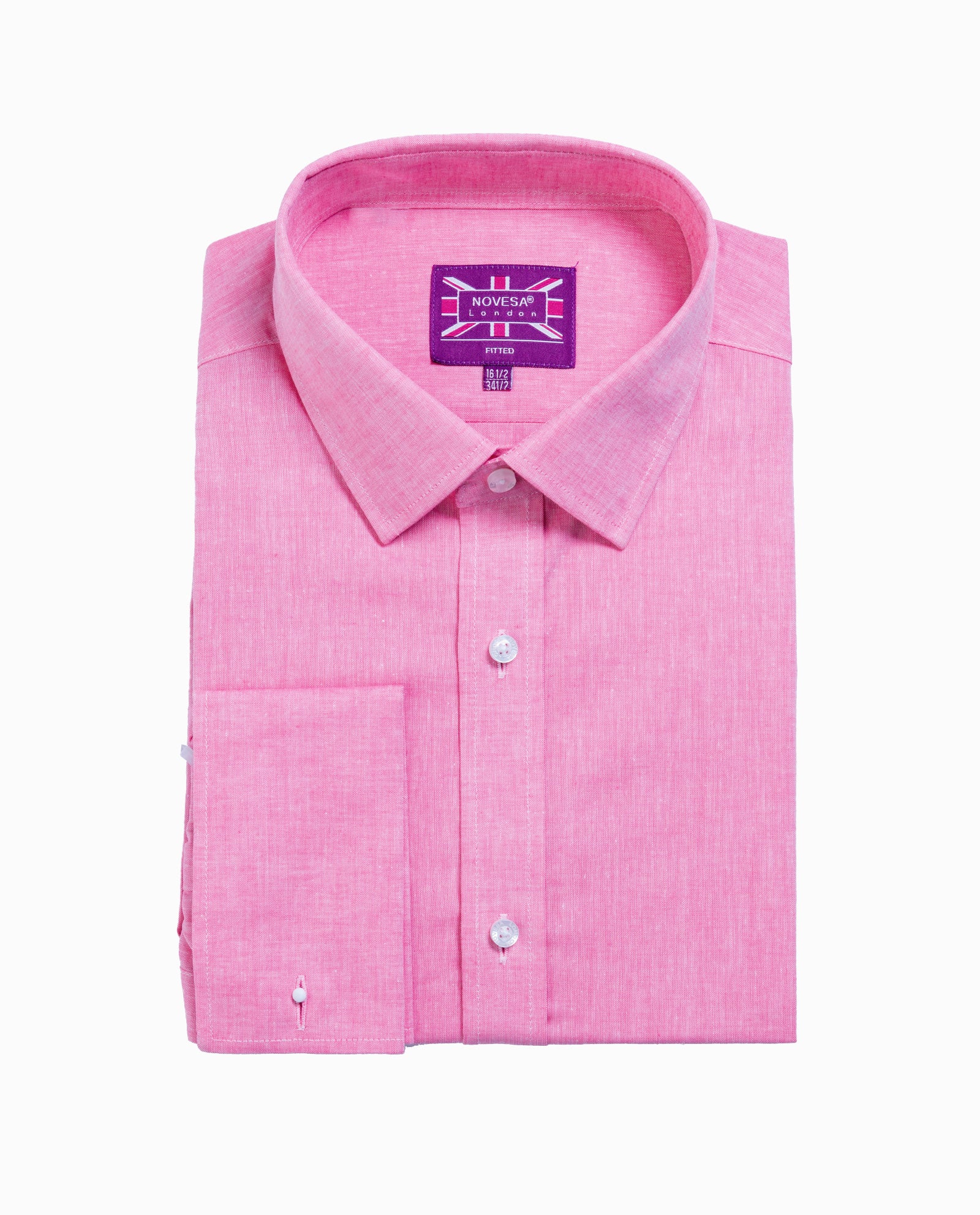 Sharp Pink Twill Mens Dress Shirt