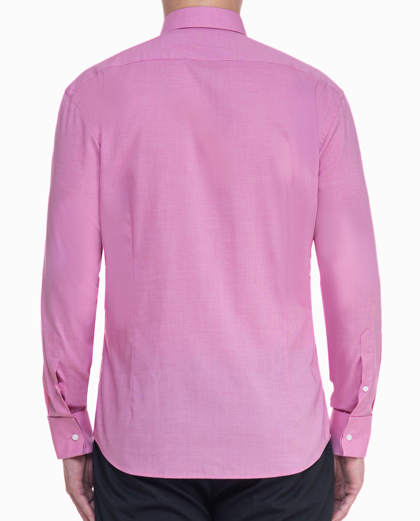 Sharp Pink Twill Mens Dress Shirt