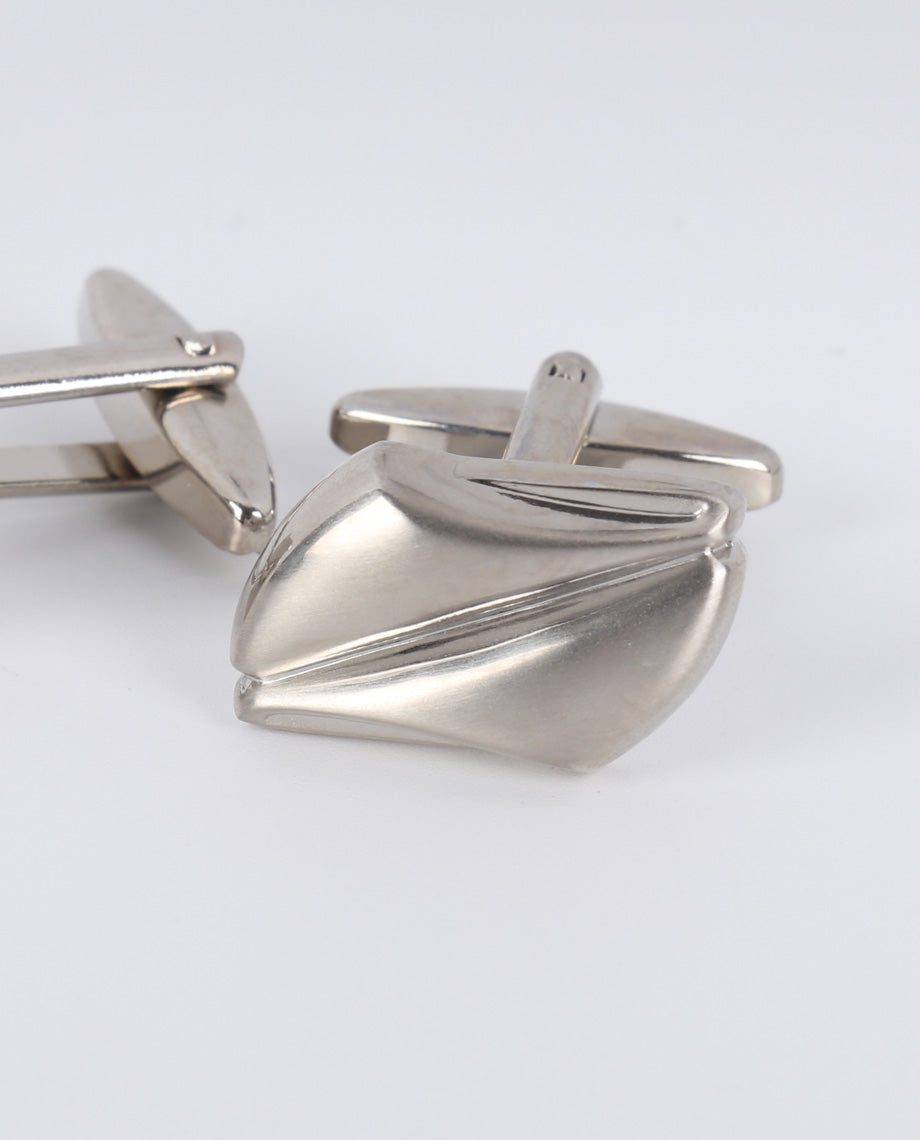 Silver Triangle Square Cufflinks