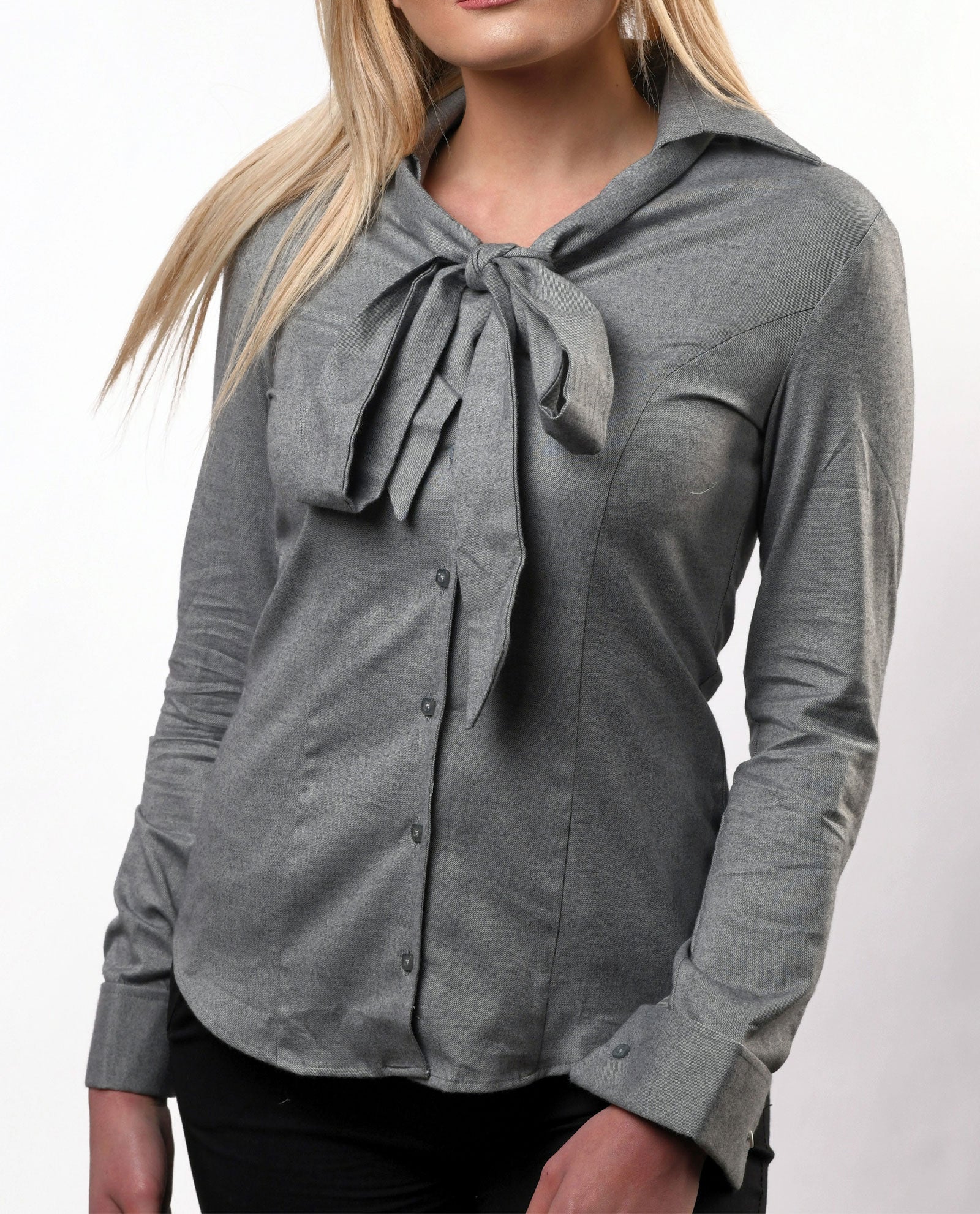 Grey V Neck Shirt