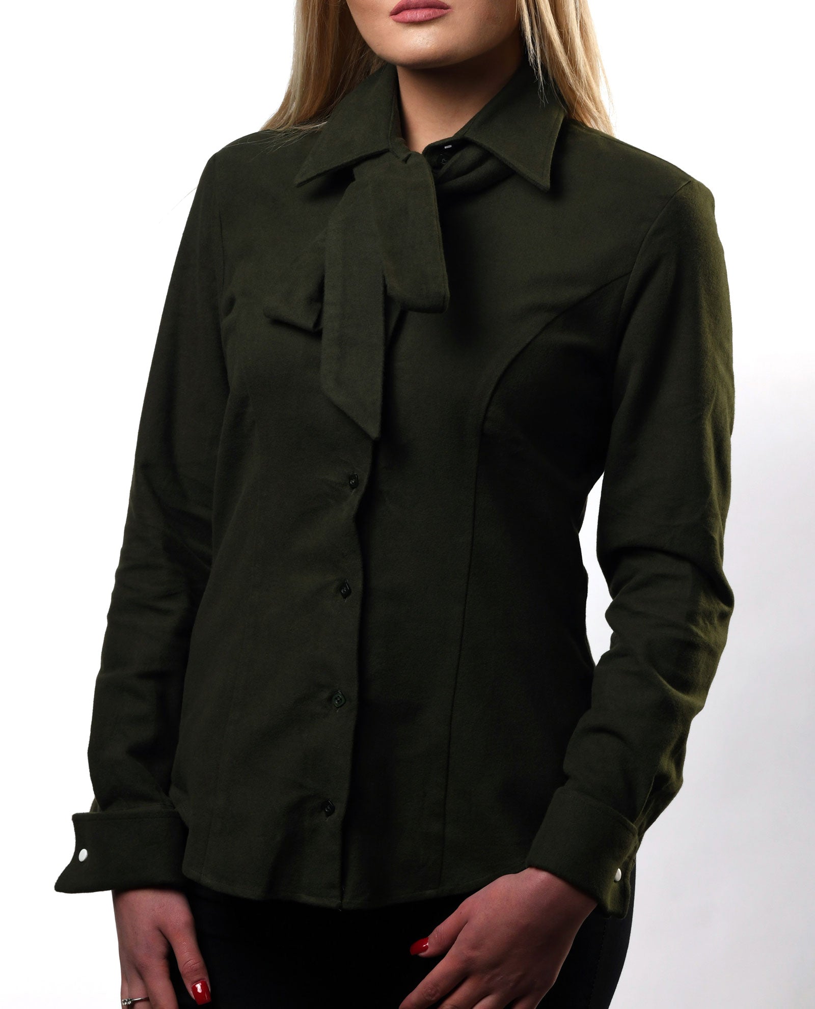 Army Green Fleece Shirt