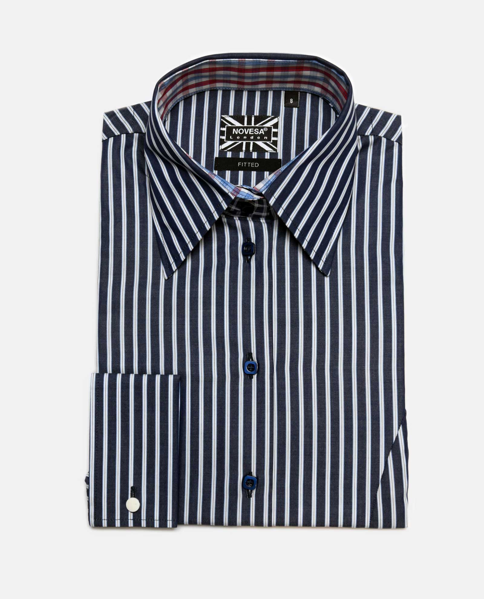 White Stripe Navy Shirt