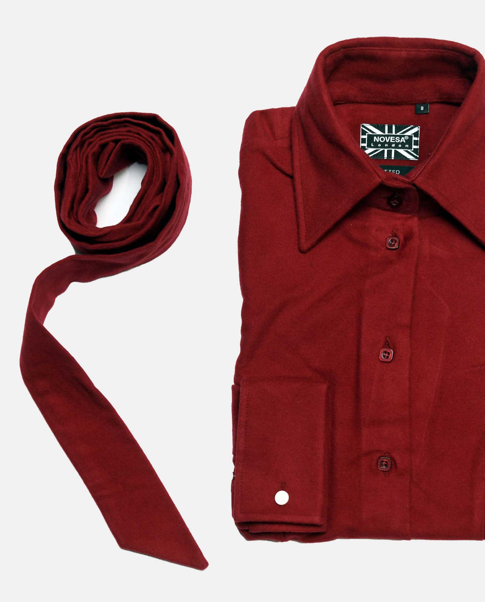 Burgundy Fleece Shirt