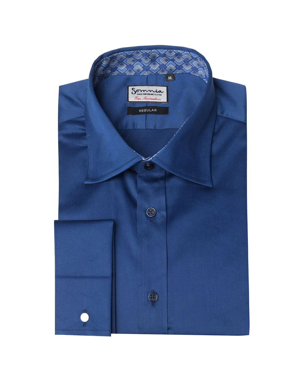 Navy Box Check Classic Custom Shirt 50bm50t 50/1*50/1 Sii0027 main image 0
