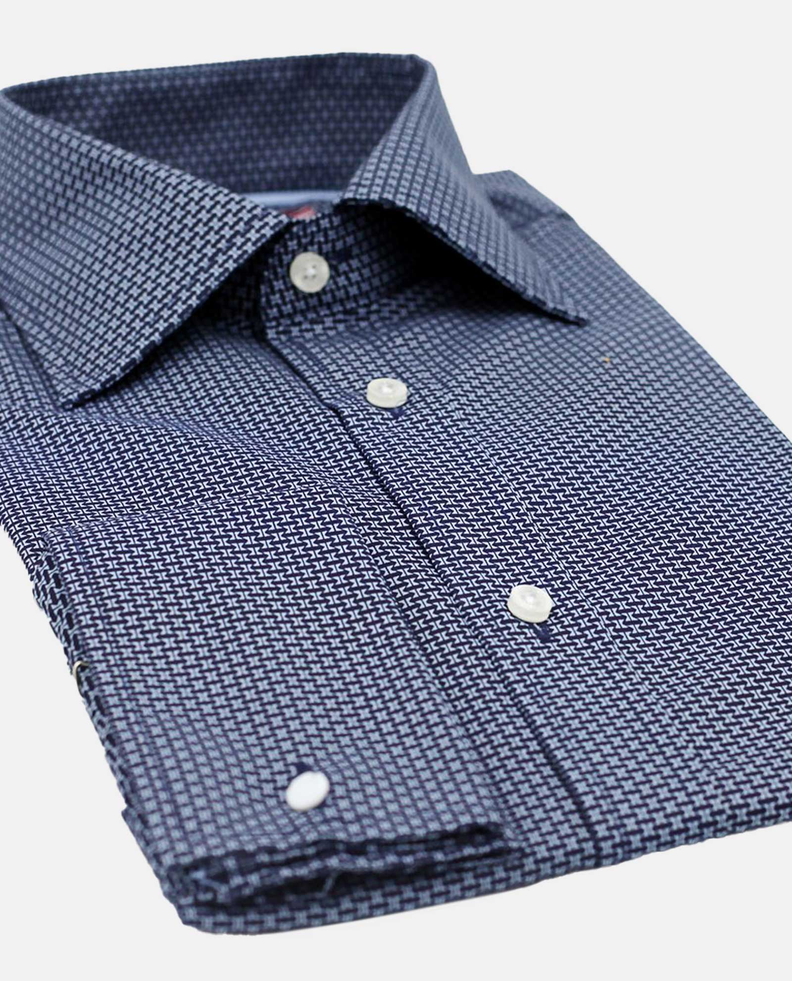 Royal Blue Fancy Weave Shirt