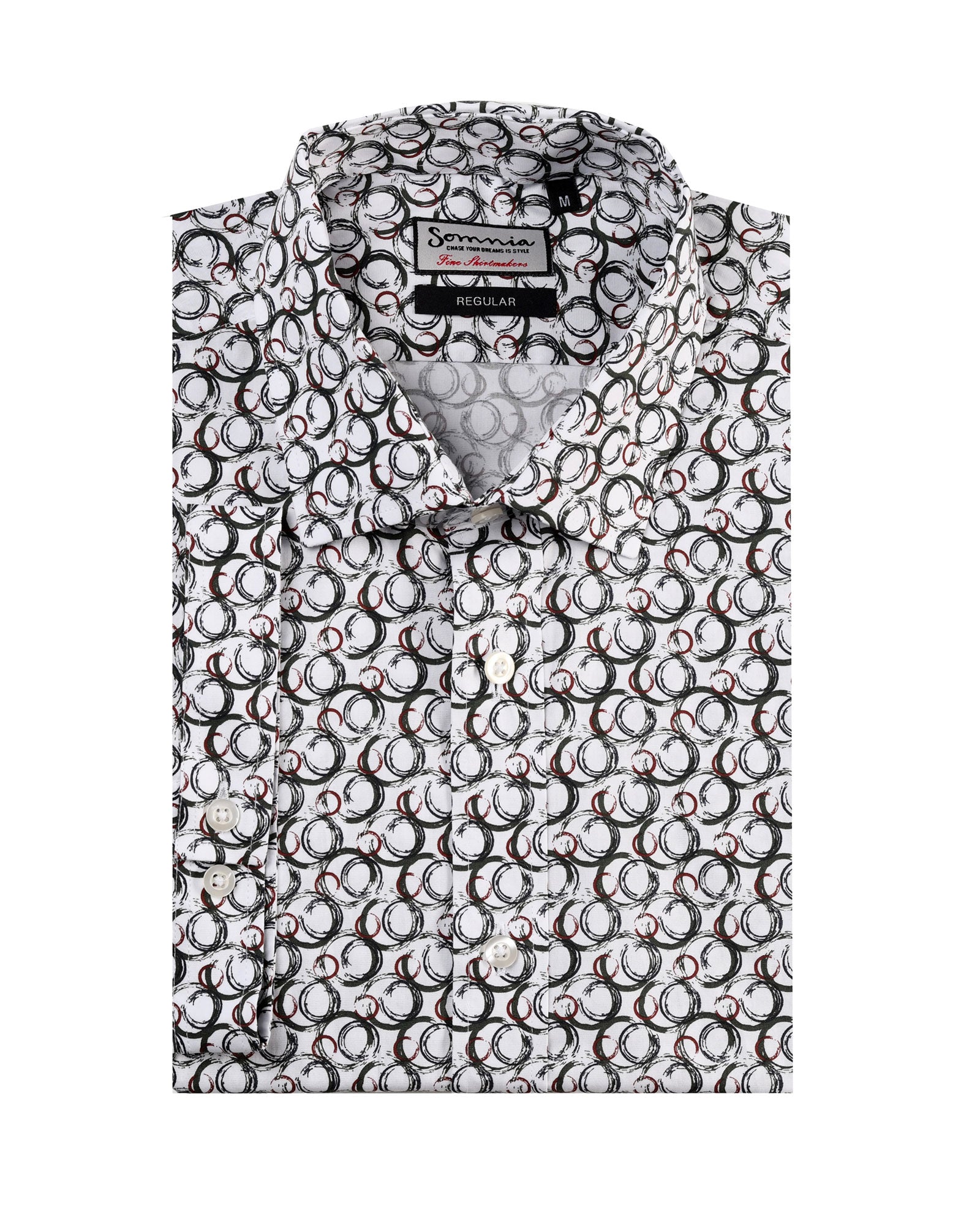 Abstract Circle Pattern Short Sleeve Shirt