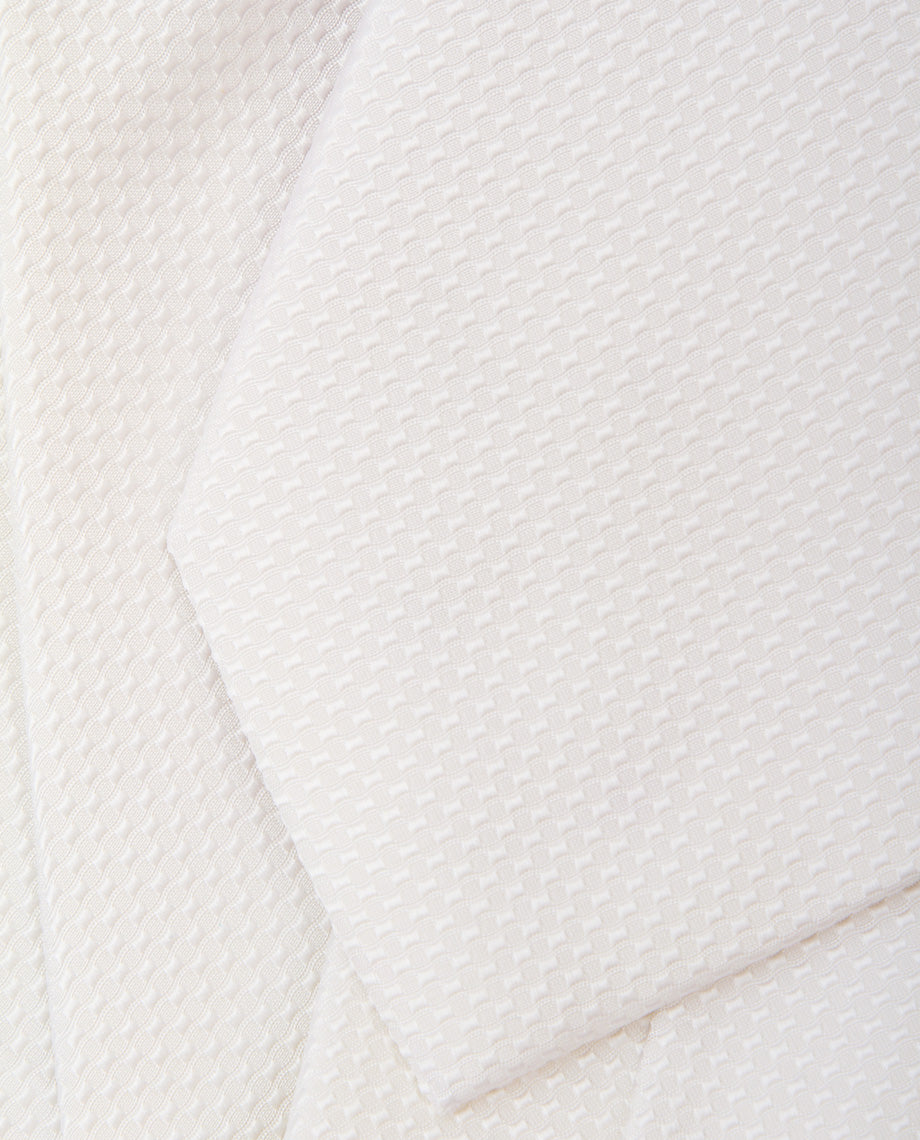 White Silk Tie