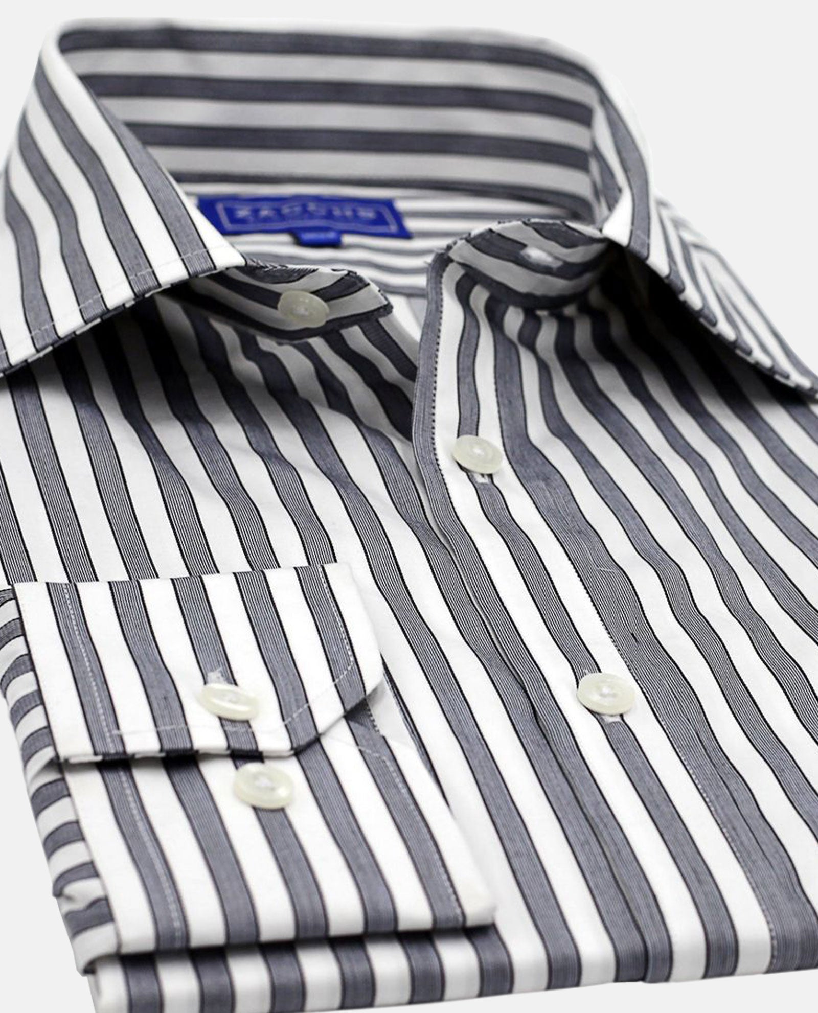 Wide Grey Stripe Shirt