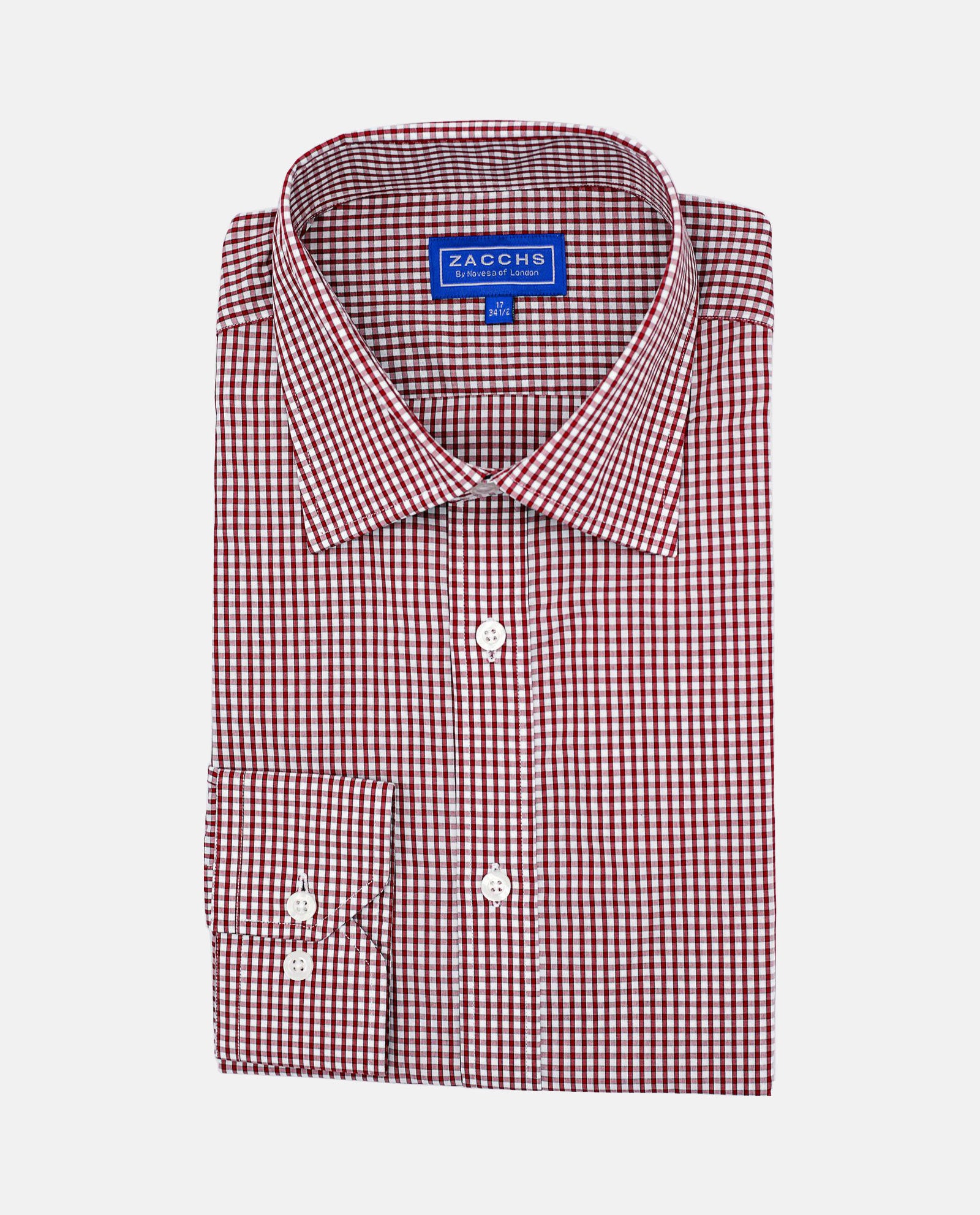 Raspberry Micro Gingham Shirt