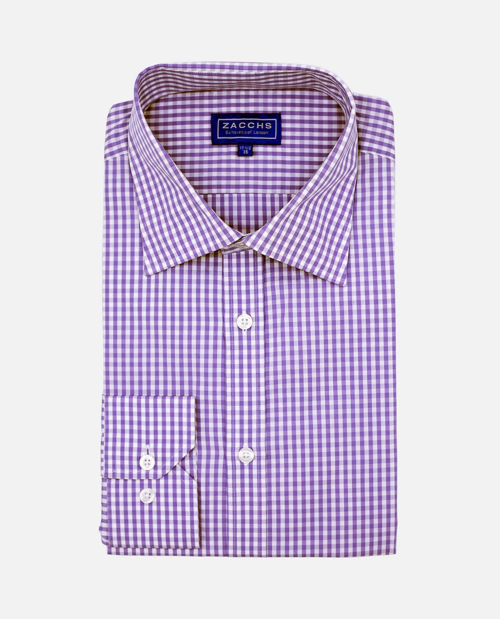 Lavender Gingham Check Shirt