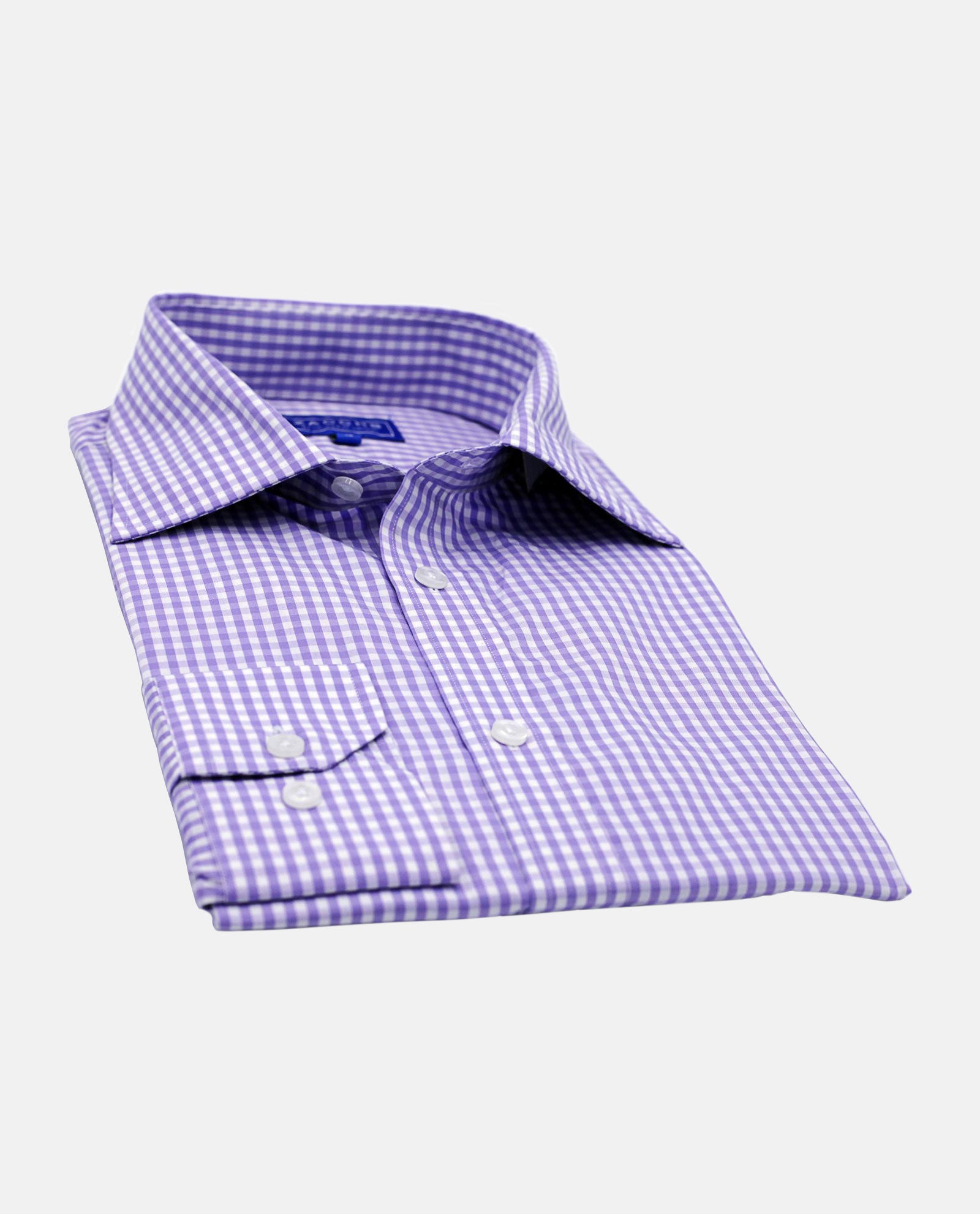 Lavender Gingham Check Shirt