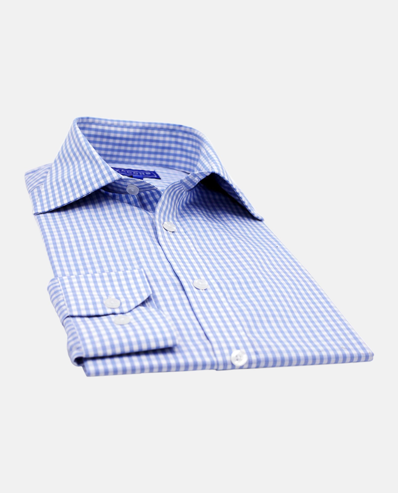 Blue Gingham Check Shirt