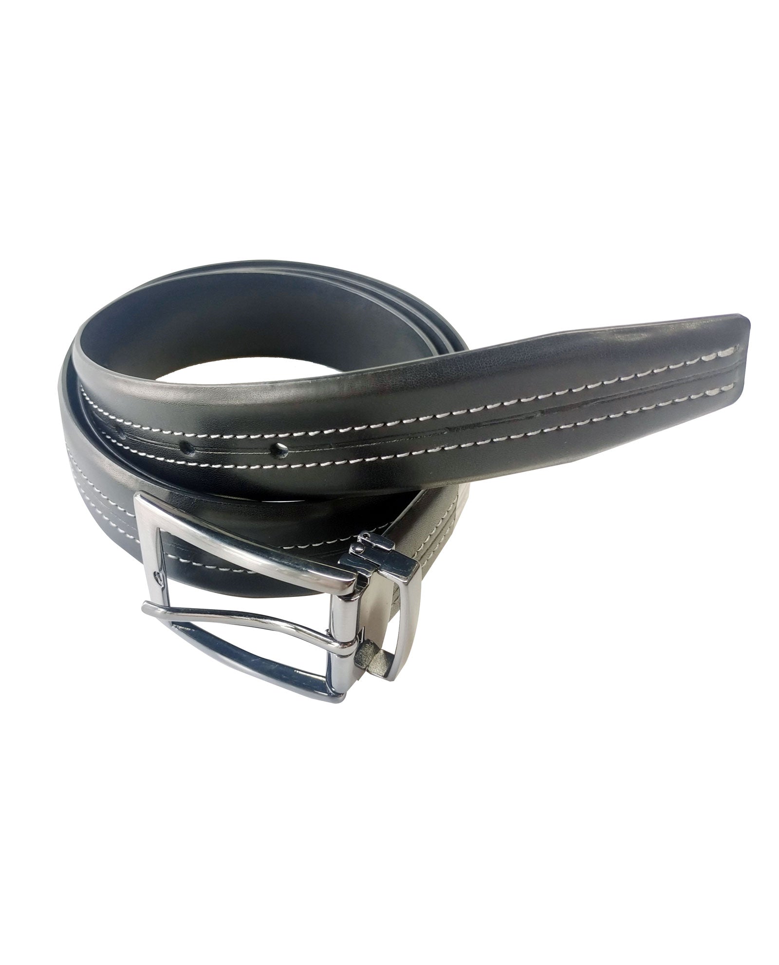 Zebra Stripe Leather Belt