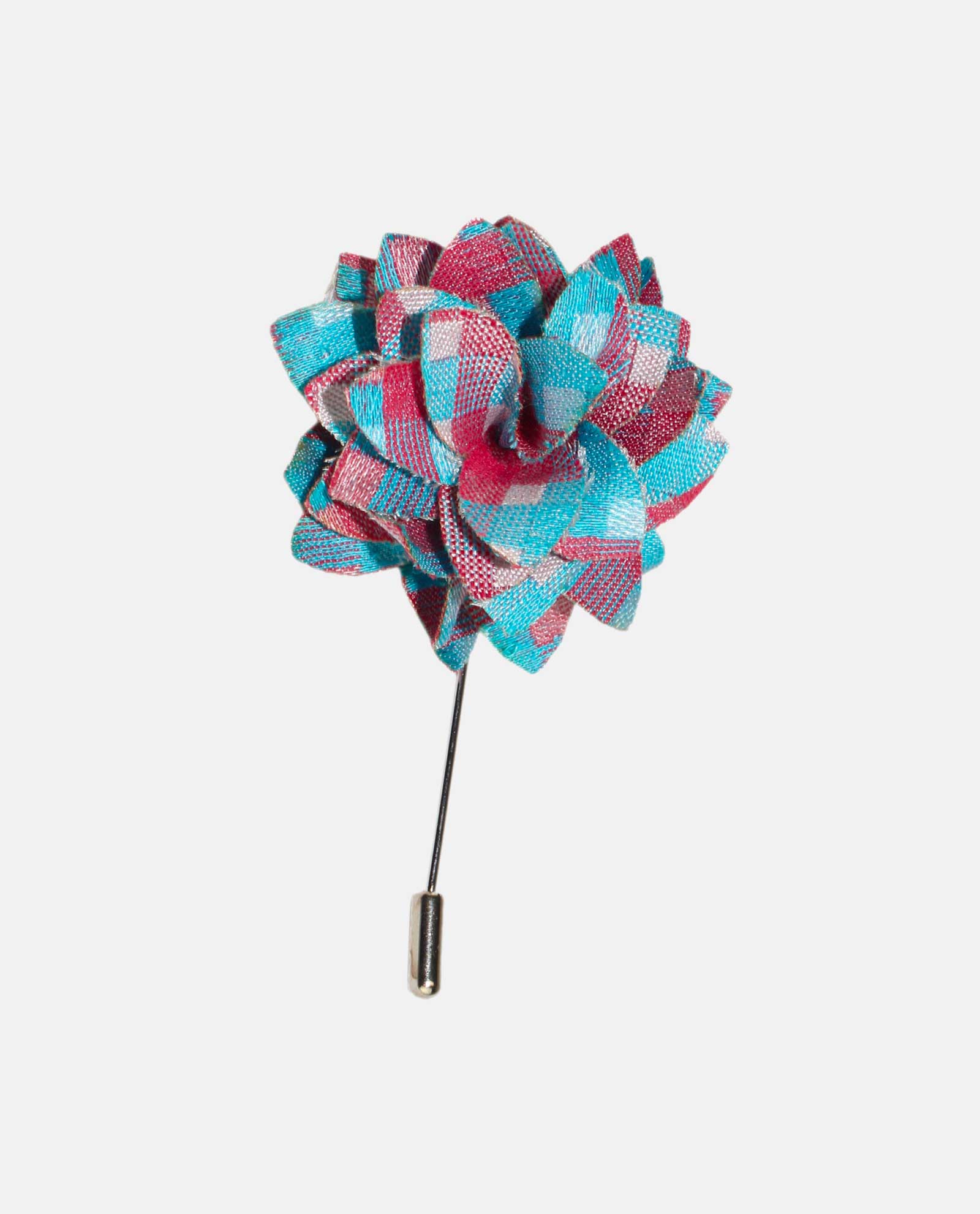 Aqua Blue and Fuschia Lapel Pin