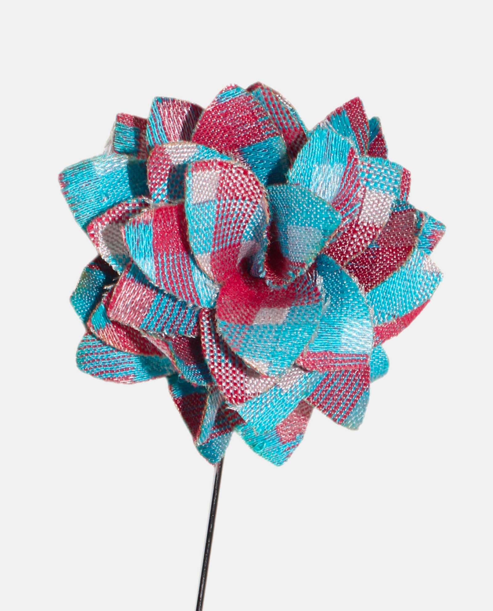 Aqua Blue and Fuschia Lapel Pin